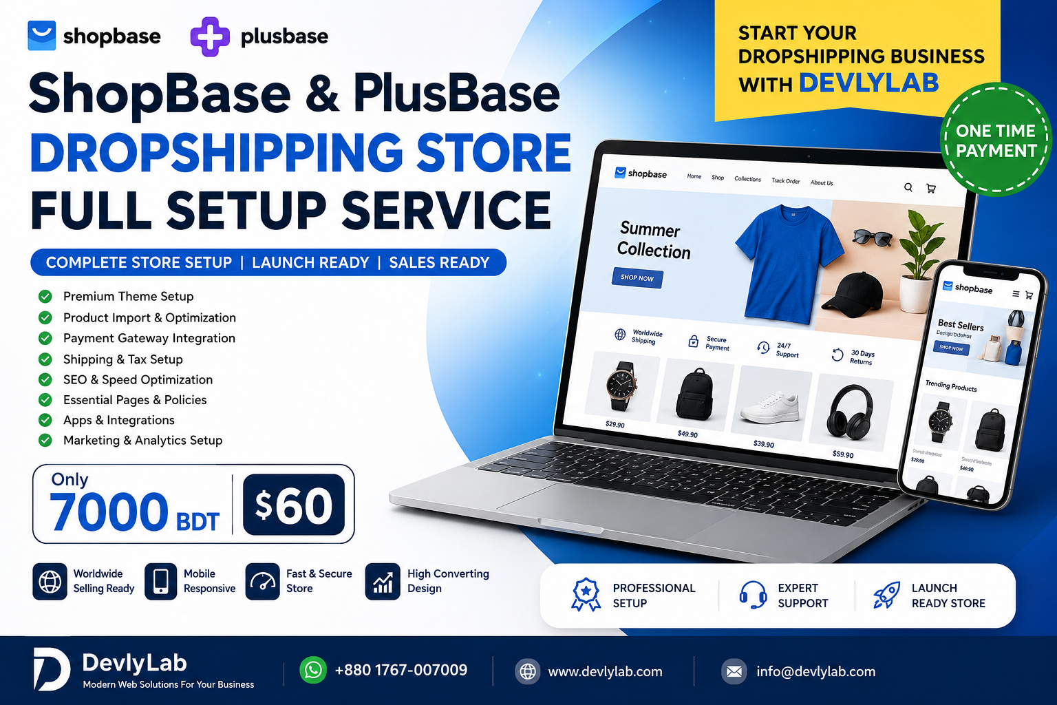 ShopBase | PlusBase Dropshipping Store Full Setup – Complete E-commerce Solution